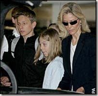 Diane Thatcher with her children Michael and Amanda