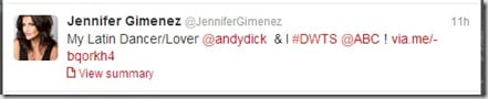 Jennifer Gimenez tweet