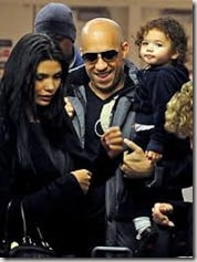 VIN DIESEL DAUGHTER AND WIFE