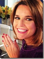 Savannah Guthrie engagement ring