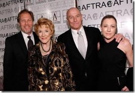 LOS ANGELES, CA - MARCH 09:  Actors (L-R) Collin Bernsen, Jeanne Cooper, Corbin Bernsen and Caren Bernsen arrive at the 2009 AFTRA Media and Entertainment Excellence Awards at the Biltmore Hotel on March 9, 2009 in Los Angeles, California.  (Photo by Michael Buckner/Getty Images)