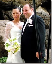 James Gandolfini and Deborah Lin's wedding