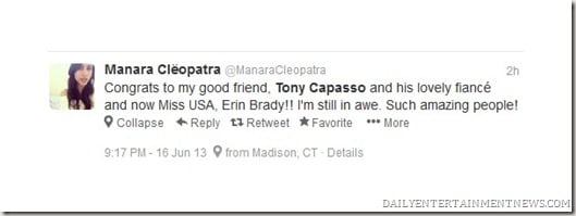 Tony Capasso Miss Usa 2013 erin Brady boyfriend pics