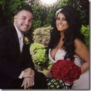 Tracy DiMarco Corey Epstein wedding pic'