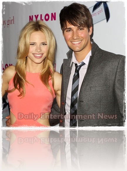 James Maslow  girlfriend Halston Sage