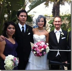 Nick Vujicic and Kanae Miyahara wedding photos