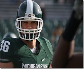 Jon Misch Michigan state linebacker