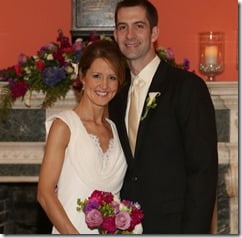 Tom Cotton Anna Peckham wedding pics