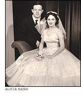 John Nash Alicia Nash wedding